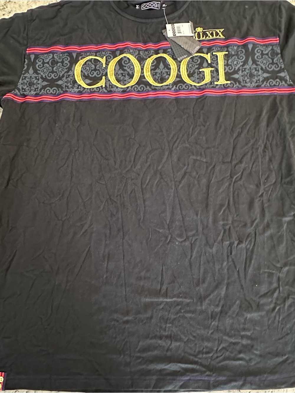 NWT COOGI 5XL Black Graphic T-Shirt | Y2K Hip Hop Streetwear